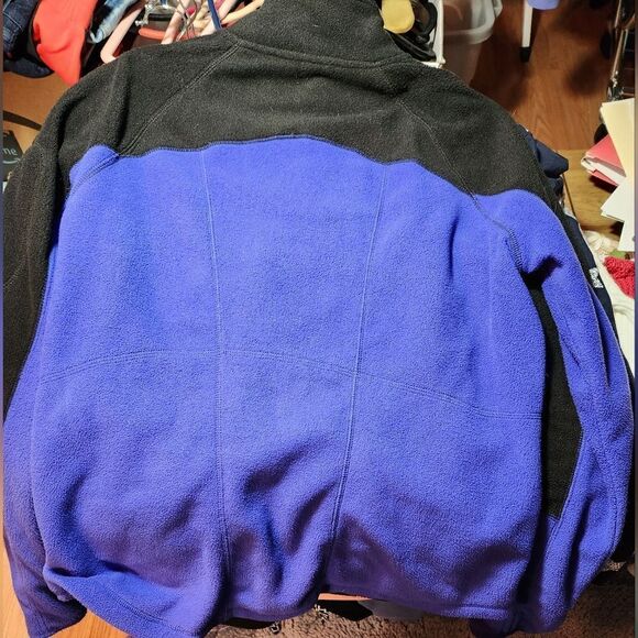 Tek Gear Black & Purple Athletic Jacket~ Full Zip~ Pockets & Media~ Size XL - Picture 6 of 7